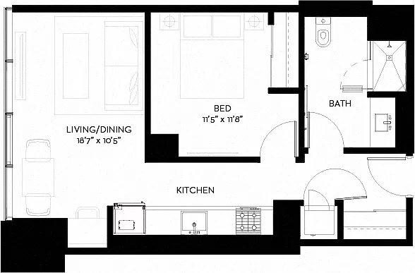 Floor plan 1-J