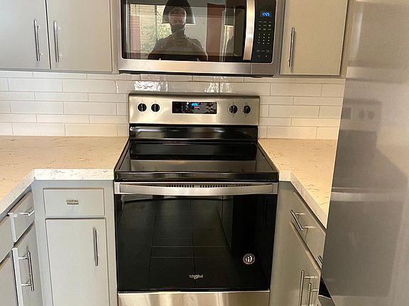 Brand new stainless steel oven/stove and microwave. Never used