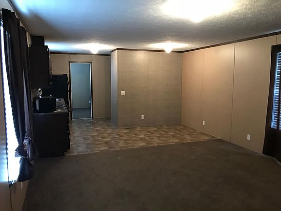 From living room into kitchen/dining