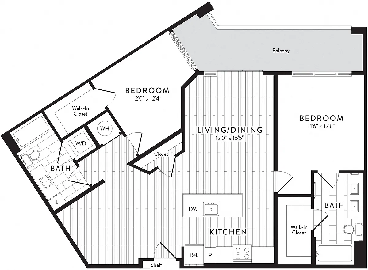 Floor plan C12 - 2 Bed_2 Bath