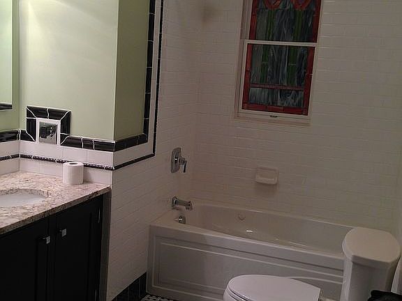 Remodeled front bathroom