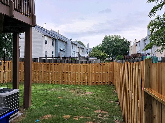 Fenced spacious backyard
