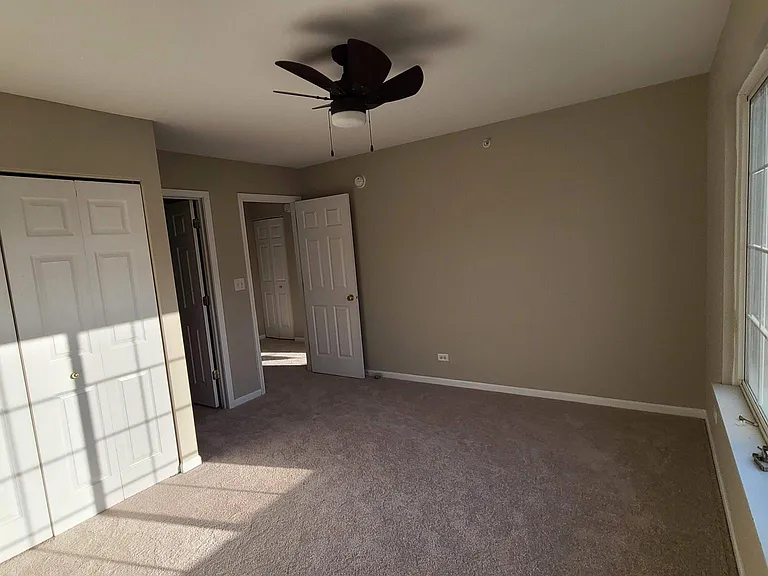 2nd Bedroom with attached baths, huge windows and ample closet space