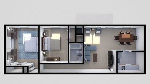 Floor plan Two Bedroom Deluxe Rancher