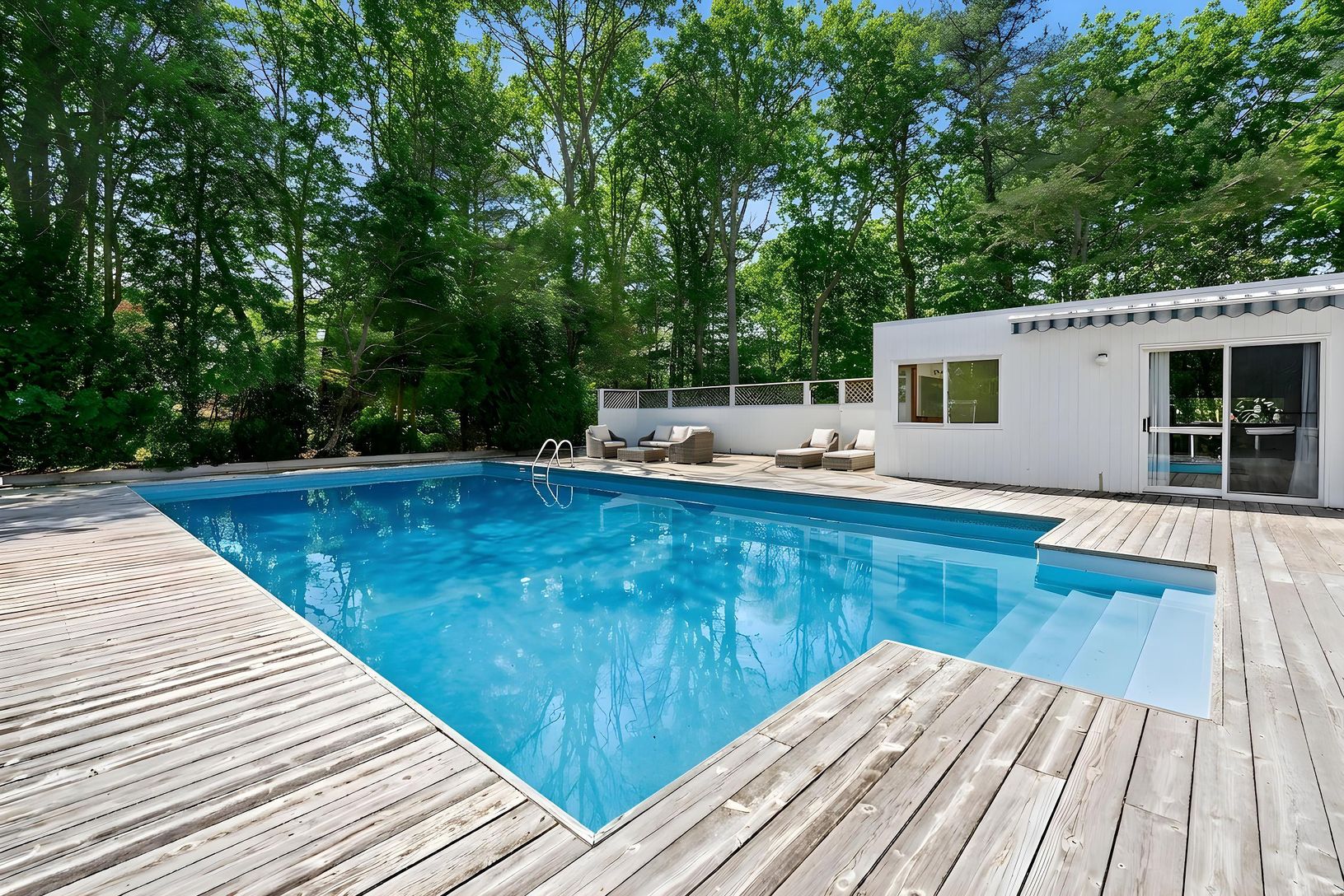  Heated pool with large outdoor deck