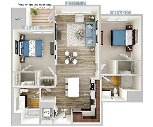 Floor plan B2-1039