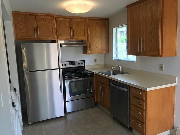 kitchen with new stainless steel appliances