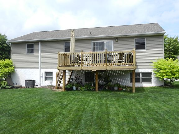 Deck with solar lighting