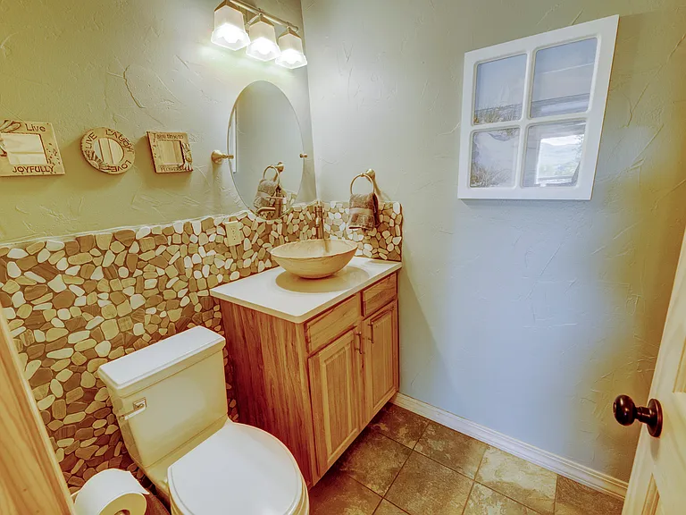 Half bath for the main level.