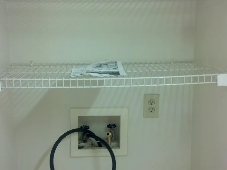 washer hookup in laundry room