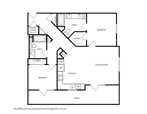 Floor plan 2x2e