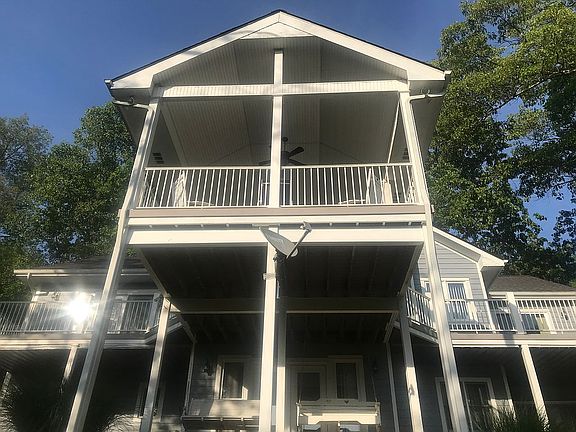 Covered deck and lower porch