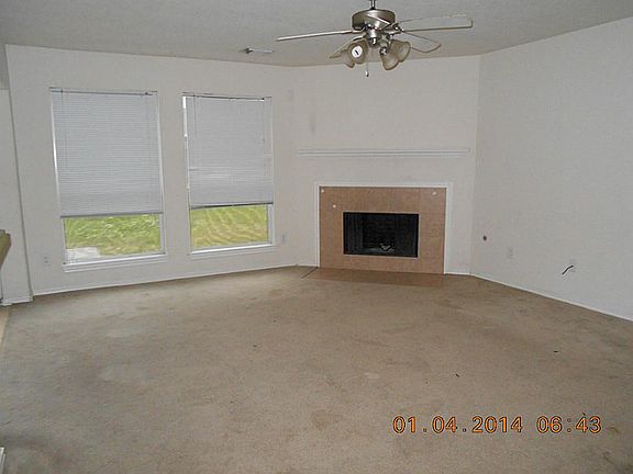 Large living area with gas fireplace