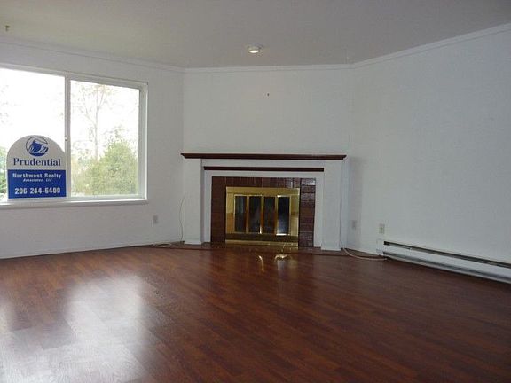 Nice wood burning fireplace.