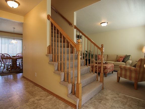 Entryway with Central Staircase