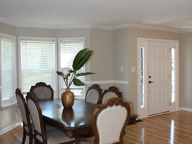 Dining area with Dining table and chairs included