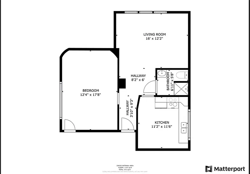 1 bed, 650 sqft, $1,700 — Photo 2