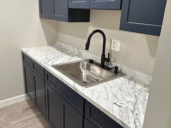 Kitchen with brand new cabinetry