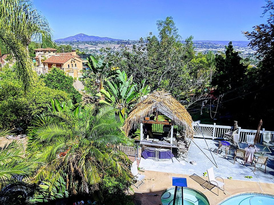 Deck view over pool, west