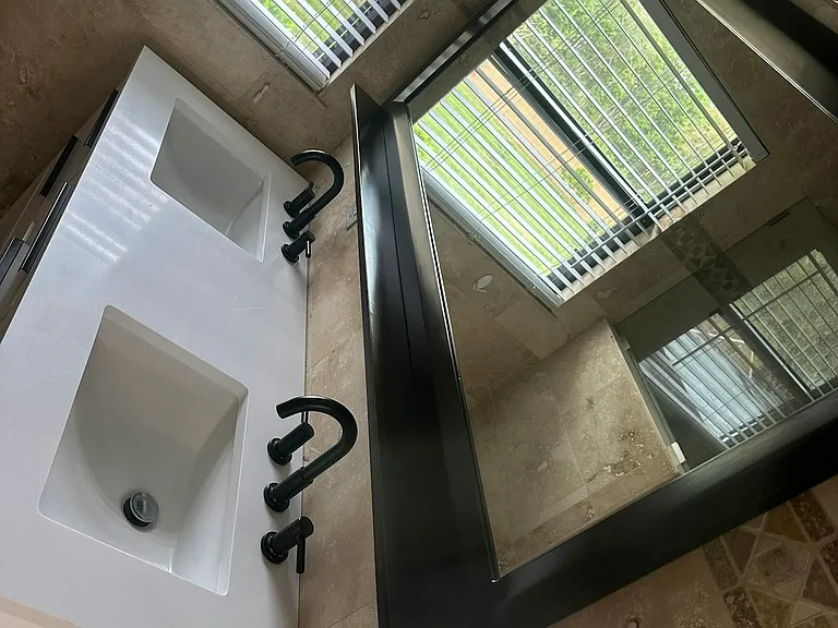 master bathroom double sink