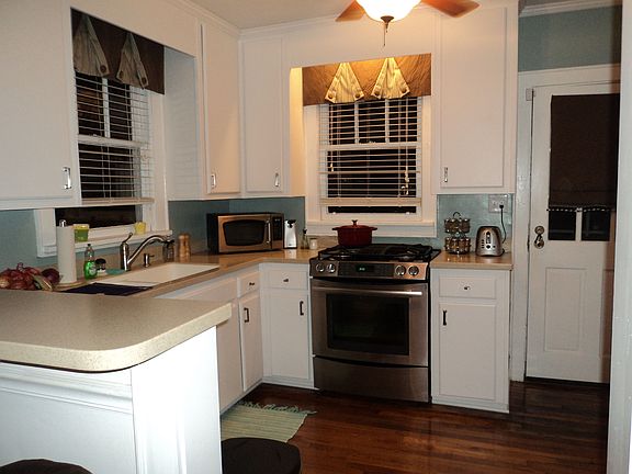 updated cabinets and appliances