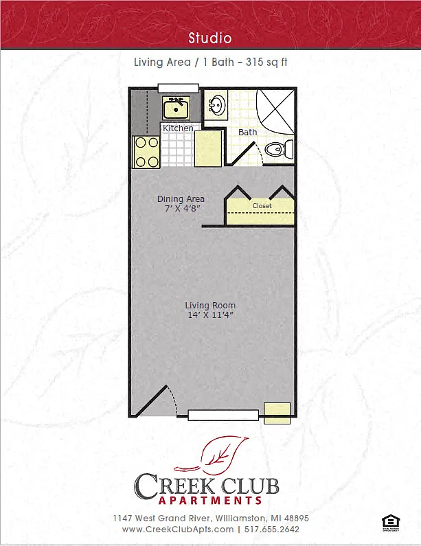 Floor plan Studio