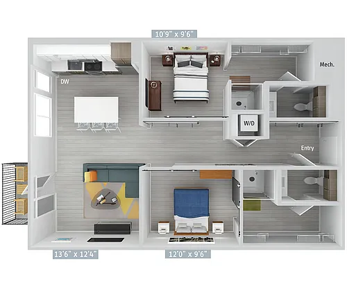 Floor plan B9-1014-UrbanUp