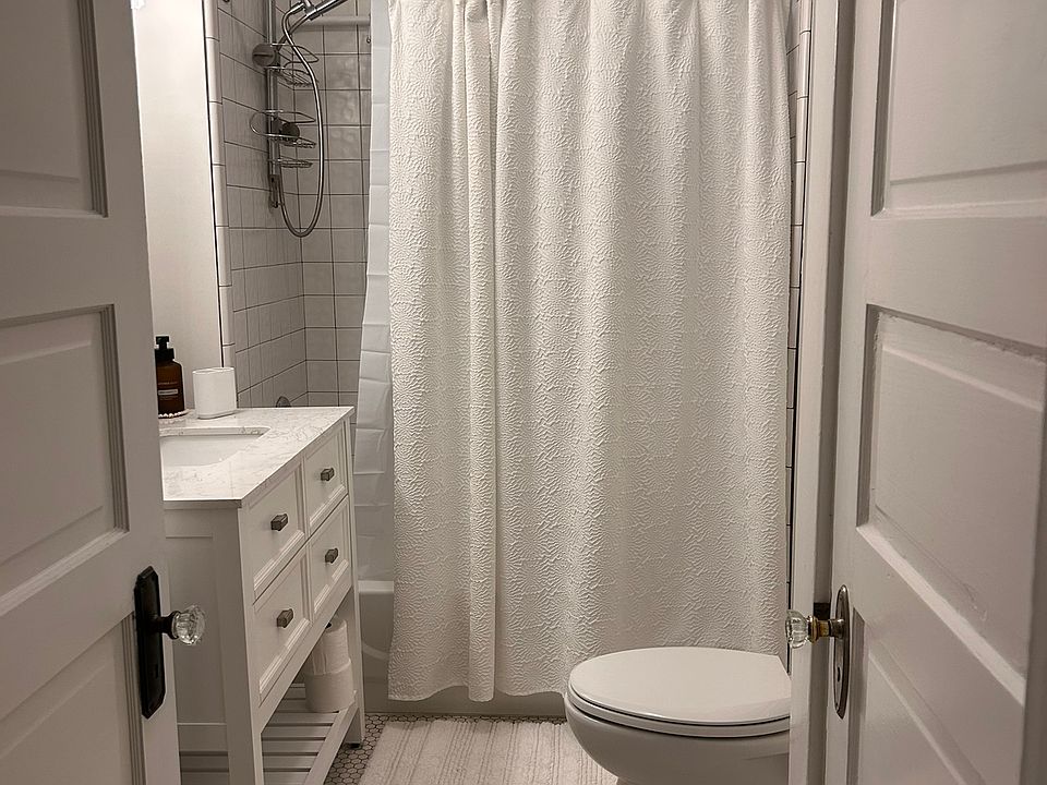Bath with large tub shower