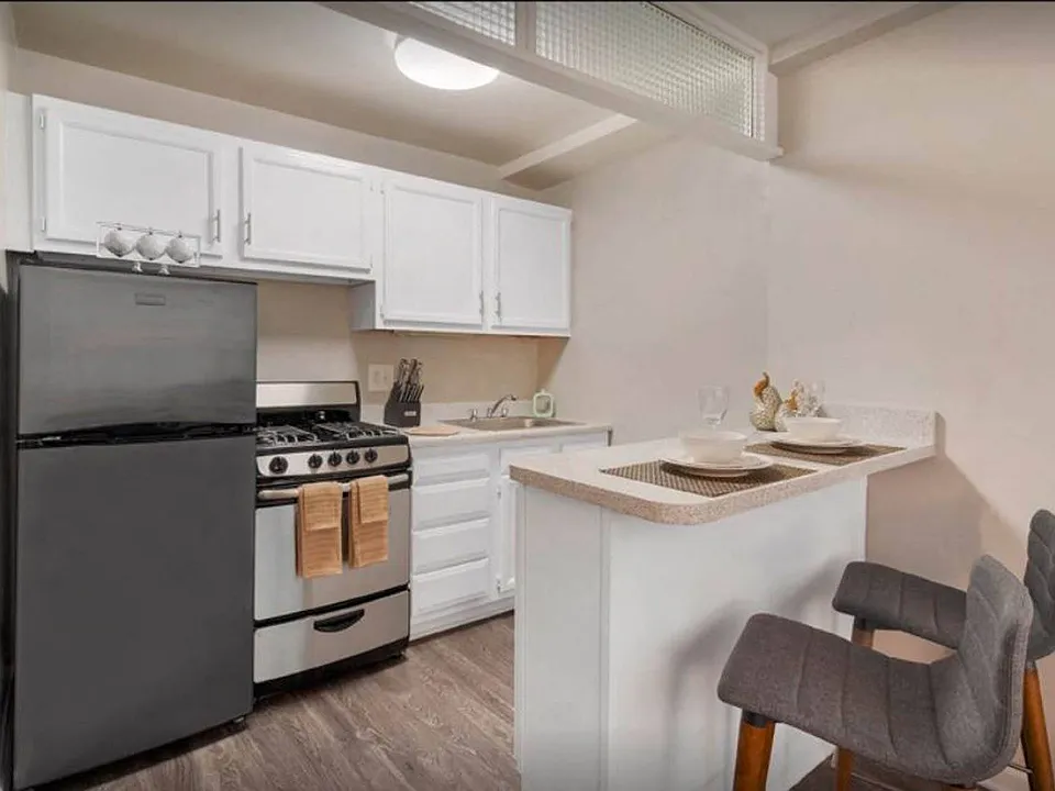 Premium Package: Kitchen Configuration in the One-Bedroom Layout
