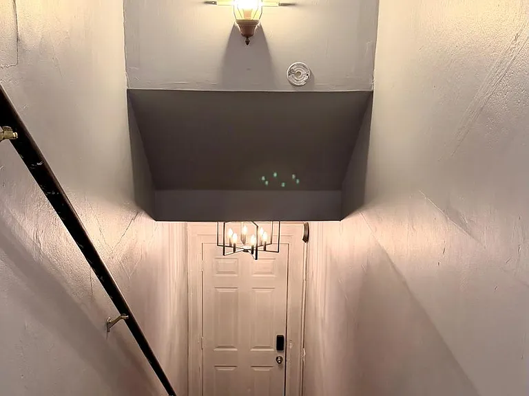 entrance with double door + keyless entry door lock