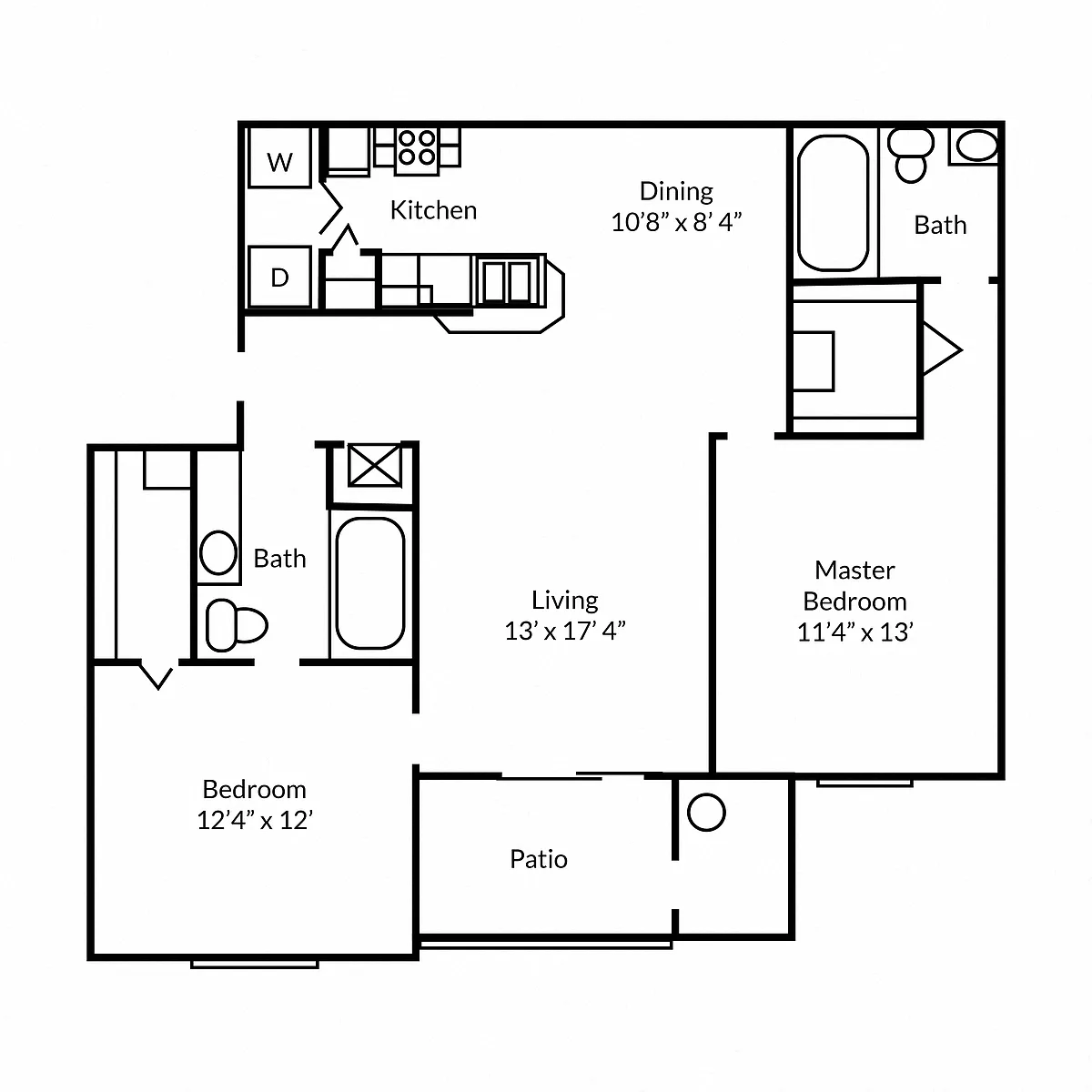 Floor plan 2X2
