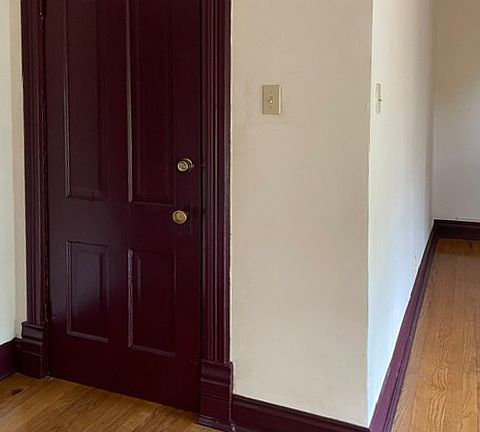 Apartment door inside view