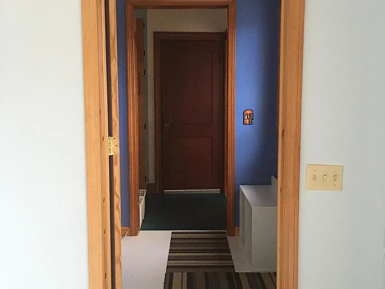 from studio through mudroom to kitchen