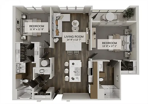 Floor plan Vermillion (B5)