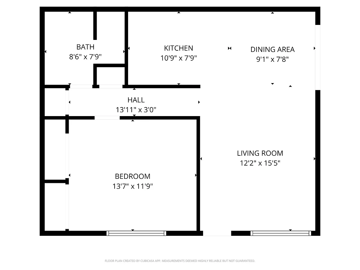 Floor plan 1 Bedroom Premium