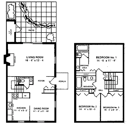 Floor plan Townhome AD
