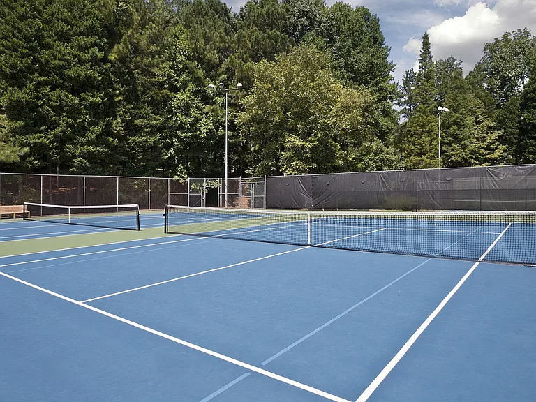 Tennis courts within walking distance