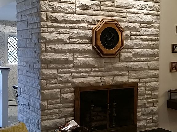 Marble fireplace
