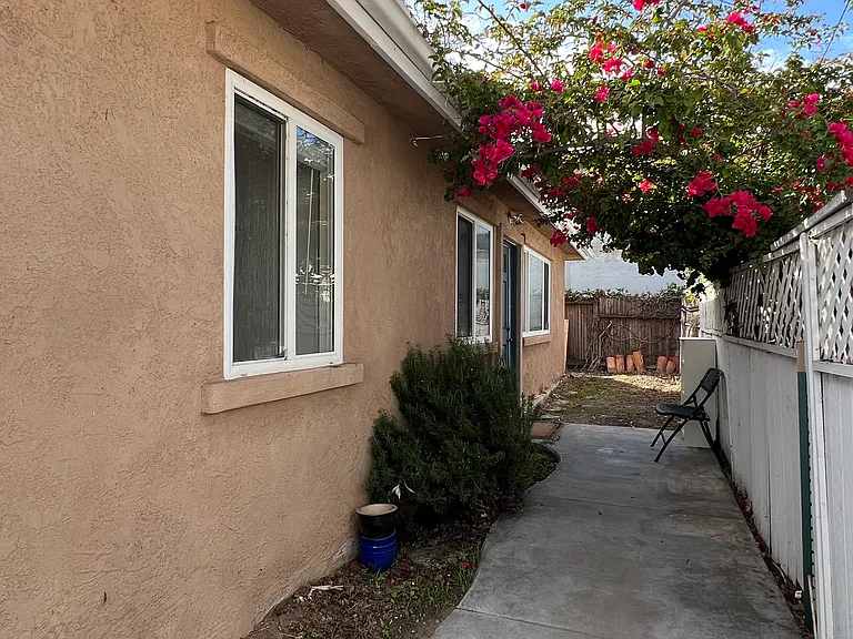 Entry and garden area