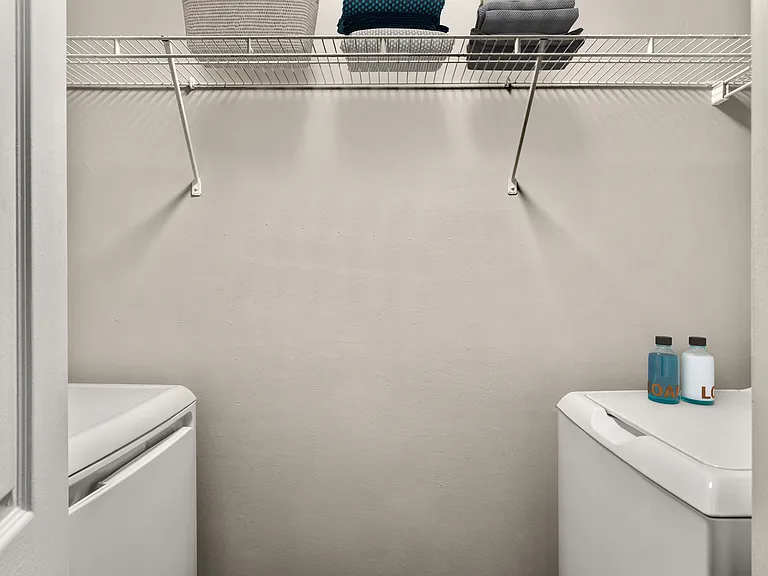 Enjoy in-unit laundry