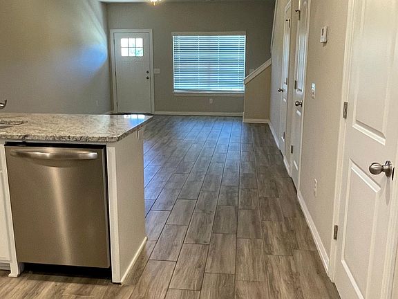 View from parking lot door