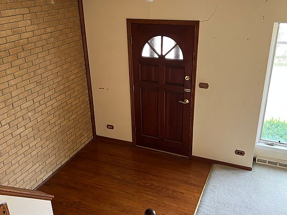 Front door view from upper level