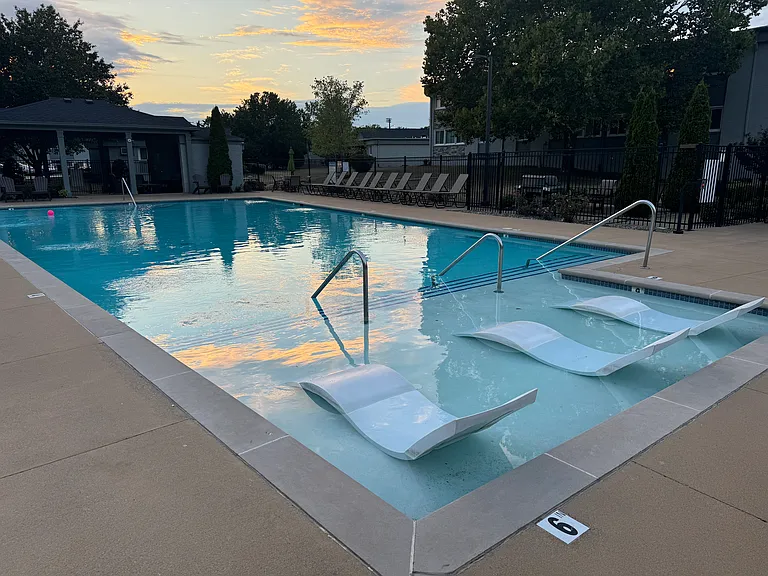 Community pool steps away from your front door.