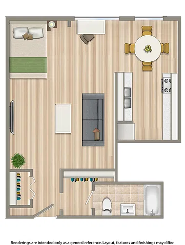 Floor plan Studio B