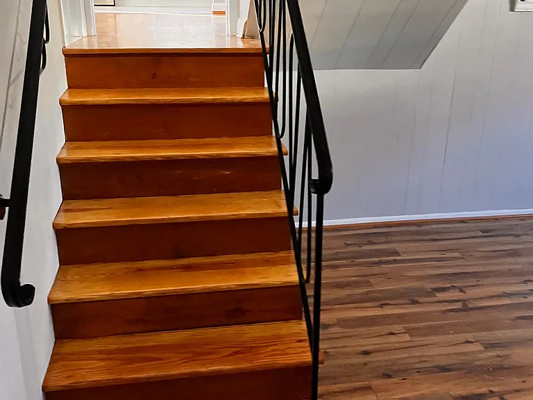 steps down to playroom