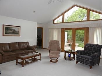 Doorway from living room to back deck