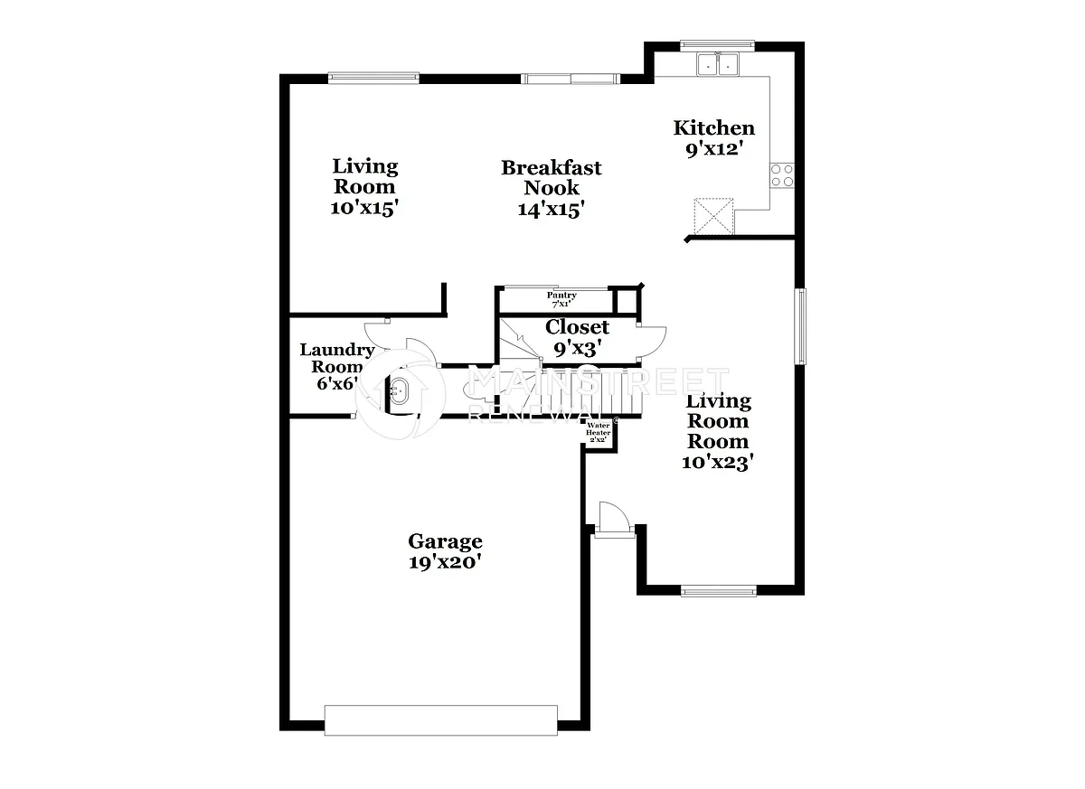 Floor Plan - 9921 W Hilton Ave