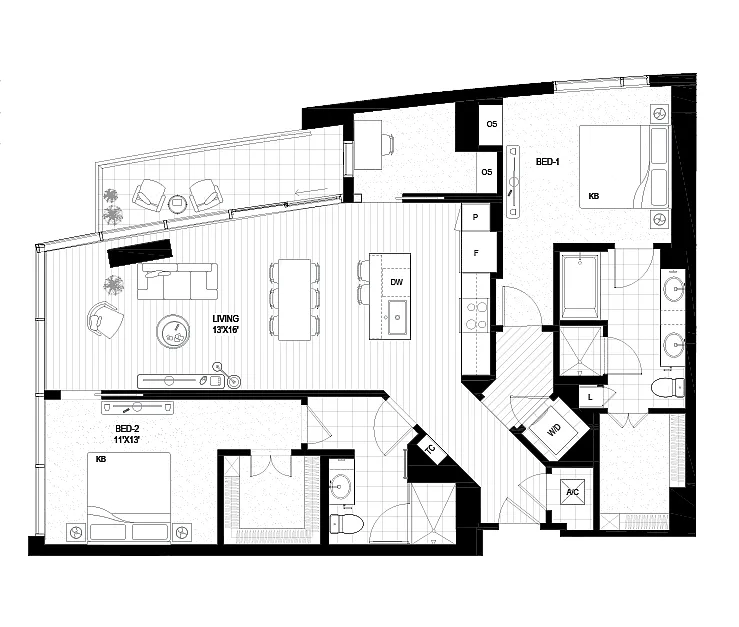 Floor plan B22
