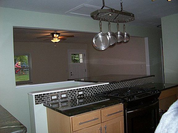 Stainless backsplash