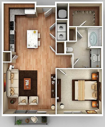 Floor plan 1B1